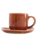 Espressokop en - schotel Svelte terracotta - Kopjes - Nosse