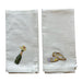 Geborduurde servetten Champagne & Oysters 45x45cm (set van 2) - Servetten - Studio Noticed