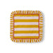 Gestreept servet met ruches Pink Mustard 45x45cm - Servetten - Bitossi
