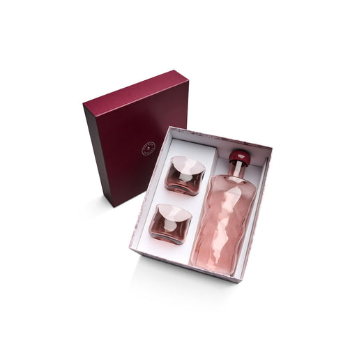 Giftset waterfles Swirl Silt 1,25L met 2 waterglazen - Karaffen glas - Paveau