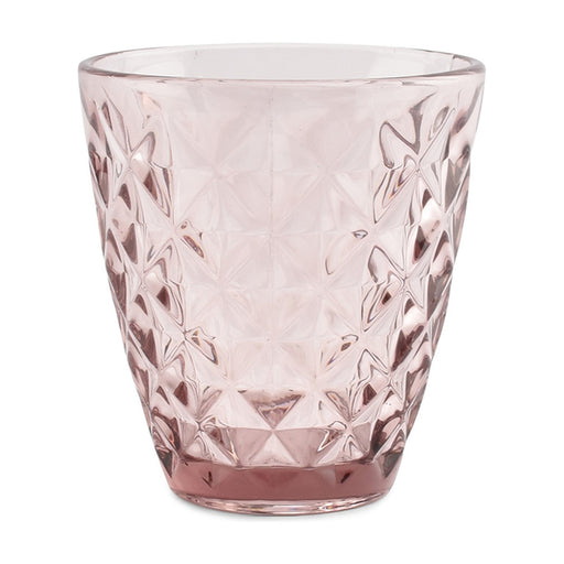 Glas 27cl roze Prisma (set van 4) - Waterglazen - SP Collection
