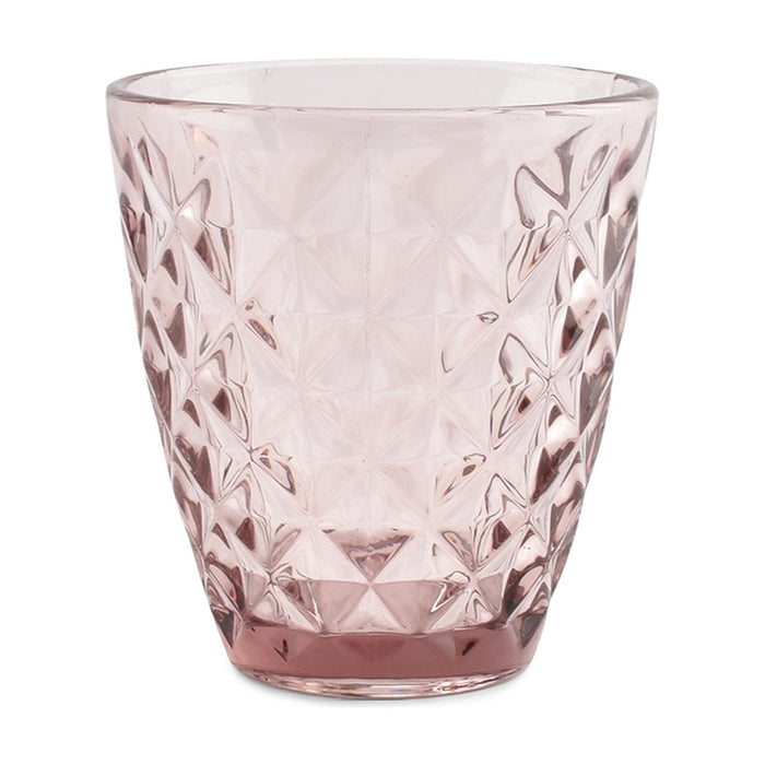 Glas 27cl roze Prisma (set van 4) - Waterglazen - SP Collection