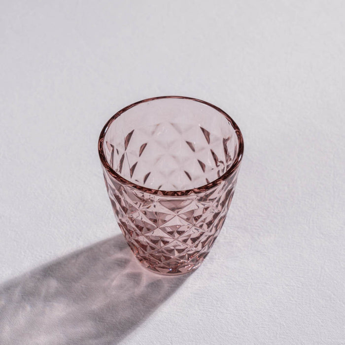 Glas 27cl roze Prisma (set van 4) - Waterglazen - SP Collection
