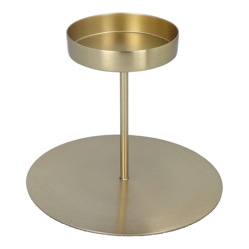 Kandelaar Kent goudkleurig 15cm - Kandelaren - Be Home