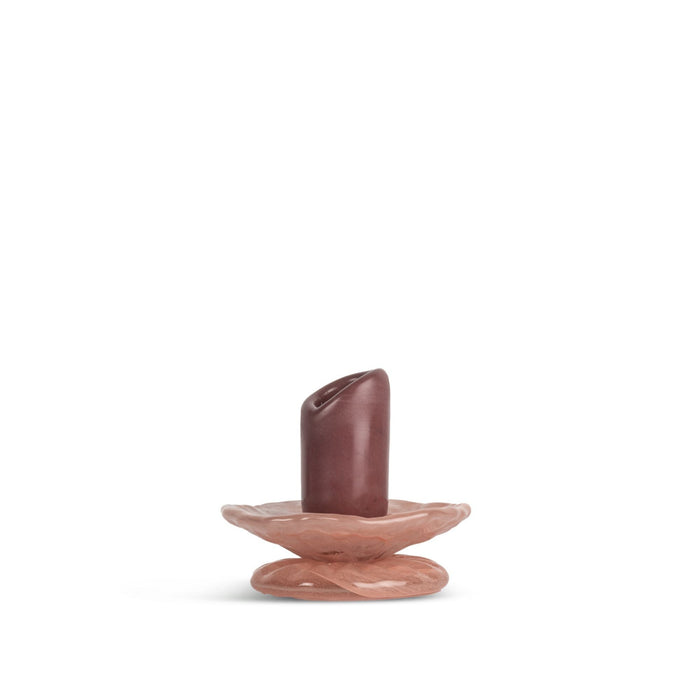 Kandelaar Lara bordeaux/pink 9cm - Kandelaren - Byon
