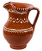 Karaf Infusa terracotta wit beschilderd 24cm - Karaffen - Socerâmica