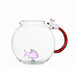 Karaf Pink Fish & White Cat 1L - Karaffen glas - Ichendorf Milano