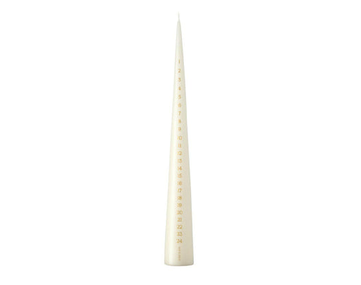 Kegelkaars kalender 37cm ivory - Kaarsen - Ester & Erik