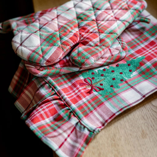 Keukenhanddoek Angèle Red 50x70 cm (set van 2) - Keukenhanddoeken - Maison Dinette