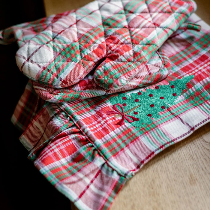 Keukenhanddoek Angèle Red 50x70 cm (set van 2) - Keukenhanddoeken - Maison Dinette