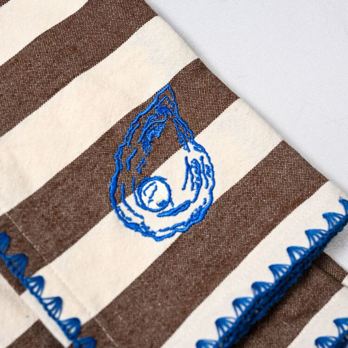 Keukenhanddoek Bubba Oyster (set van 2) - Keukenhanddoeken - Byon