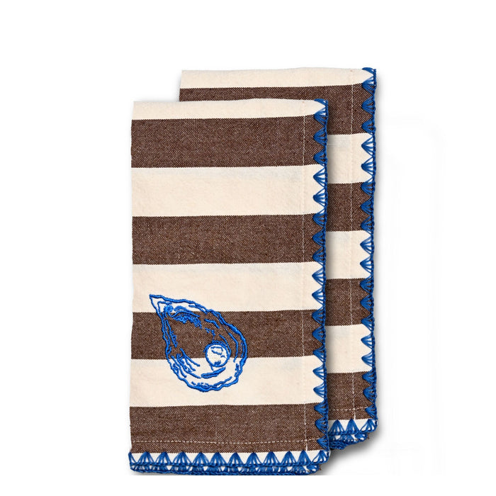 Keukenhanddoek Bubba Oyster (set van 2) - Keukenhanddoeken - Byon