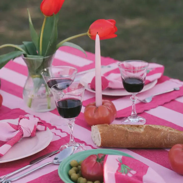 Keukenhanddoek Lucette Red 50x70 cm (set van 2) - Keukenhanddoeken - Maison Dinette