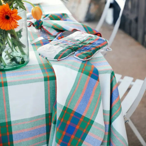 Keukenhanddoek Octave Green 50x70 cm (set van 2) - Keukenhanddoeken - Maison Dinette