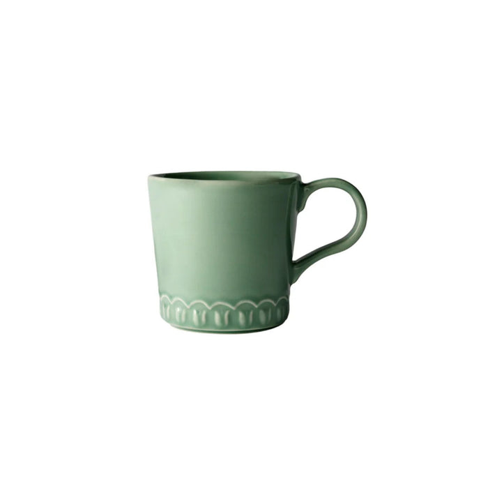 Koffie - /lattekop Tulipa 400ml Verona Green (set van 2) - Kopjes - PotteryJo