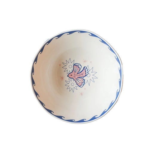 Kom Bird and Waves 14cm - Kommen - All the Luck in the World