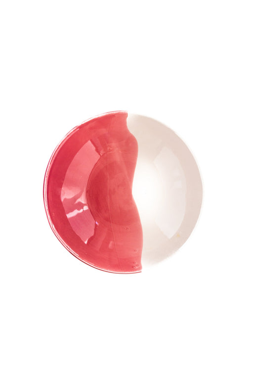 Kom Brekky Yoghurt Pink Splash 20cm - Kommen - Val Pottery