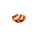 Kom glas Artisano Amber & Brown Stripes 9cm - Kommen - Cavari Atelier