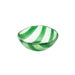 Kom glas Artisano Green Stripes 12cm - Kommen - Cavari Atelier