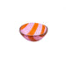 Kom glas Artisano Magenta Stripes 9cm - Kommen - Cavari Atelier