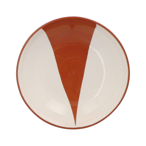 Bowl with triangle pattern terracotta and white 9cm Casa Cubista - FOODIES IN HEELS