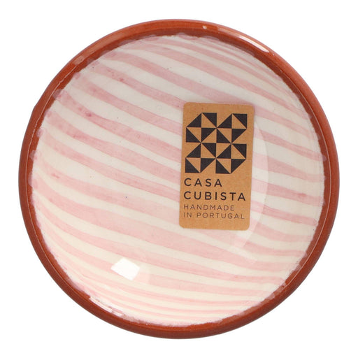 Bowl with narrow stripe pattern mauve 9cm Casa Cubista - FOODIES IN HEELS