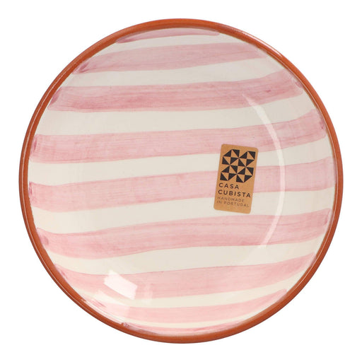 Bowl with stripe pattern mauve 15cm Casa Cubista - FOODIES IN HEELS