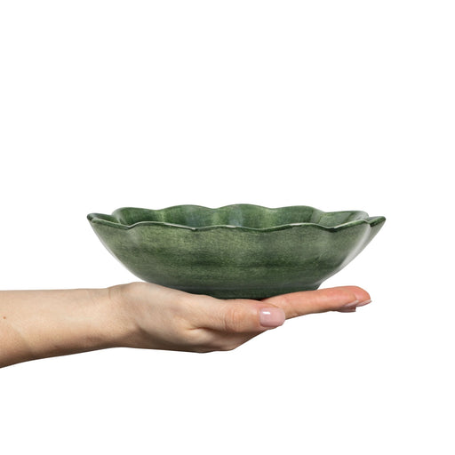 Kom Oyster 18cm forest green - Kommen - Mateus