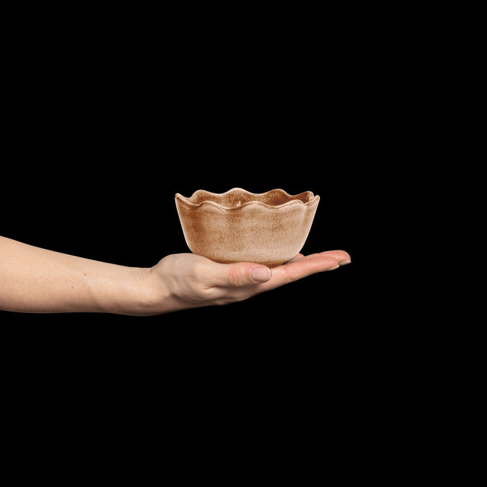 Kom Oyster mini 13cm cinnamon - Kommen - Mateus