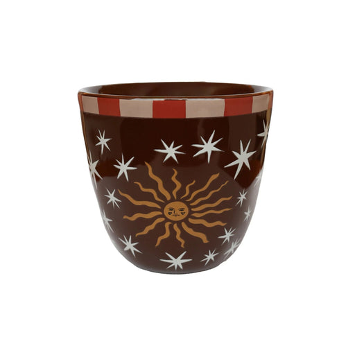 Kop World Cup Brown with Sun and Stars - Mokken - All the Luck in the World