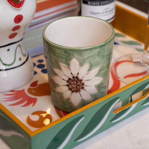 Latte mok White Lotus Dreams 500ml - Mokken - Anna + Nina