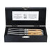 Luxury Line botermessen olijfhout in luxe kist (set van 4) - Bestek - Laguiole Style de Vie