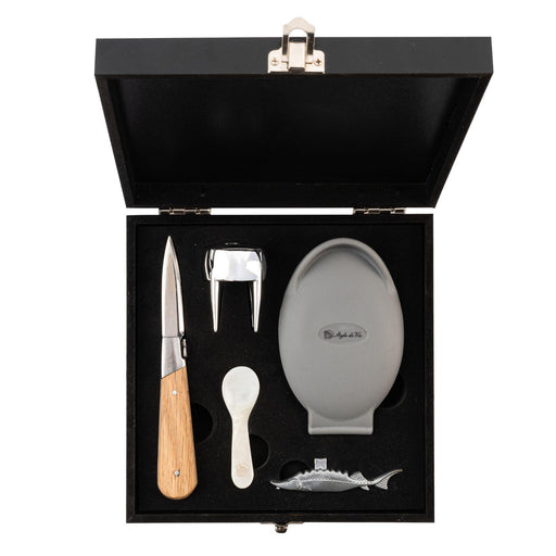 Luxury Line geschenkset oester kaviaar champagne in luxe kist - Keukenaccessoires - Laguiole Style de Vie