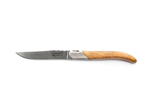 Luxury Line steakmessen eikenhout Stonewash in luxe kist (set van 6) - Bestek - Laguiole Style de Vie