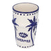 Mok Palmtree Cappuccino Blue & White 10cm - Mokken - Dreamer Collectives
