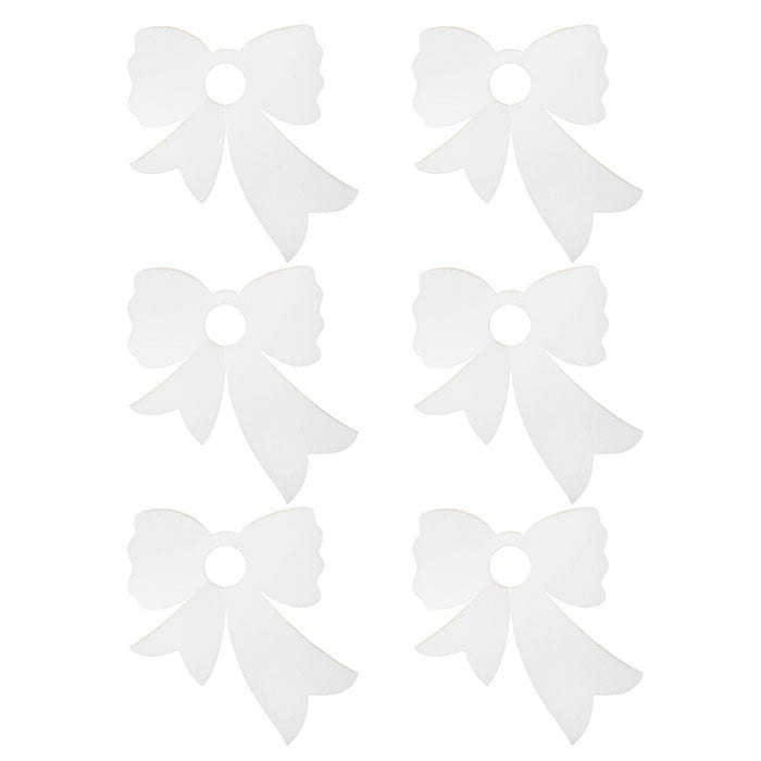 Naamkaarthouders Bows Off White (set van 6) - Overige - Bungalow
