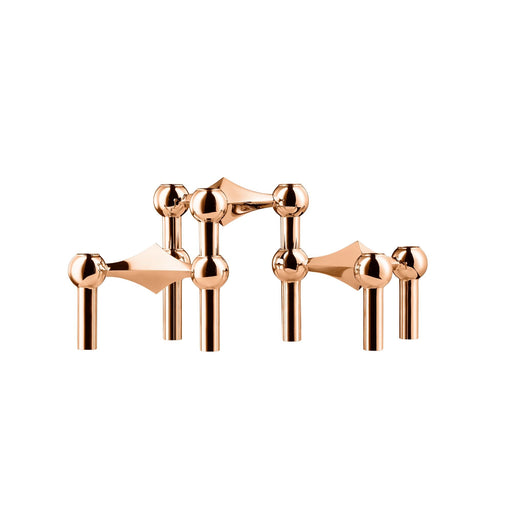 Nagel kaarsenhouder rose gold (stapelbaar) (set van 3) - Kandelaren - Stoff Nagel