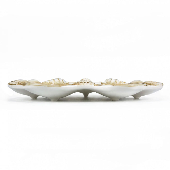 Oesterschaal Ostrica vakken 32x32cm - Schalen - Piccobella