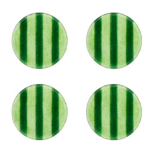 Onderzetters Artisano Green Stripes (set van 4) - Onderzetters - Cavari Atelier