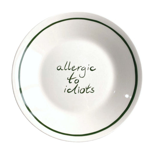 Ontbijtbord Allergic to idiots 22cm - Kleine borden - Studio Noticed