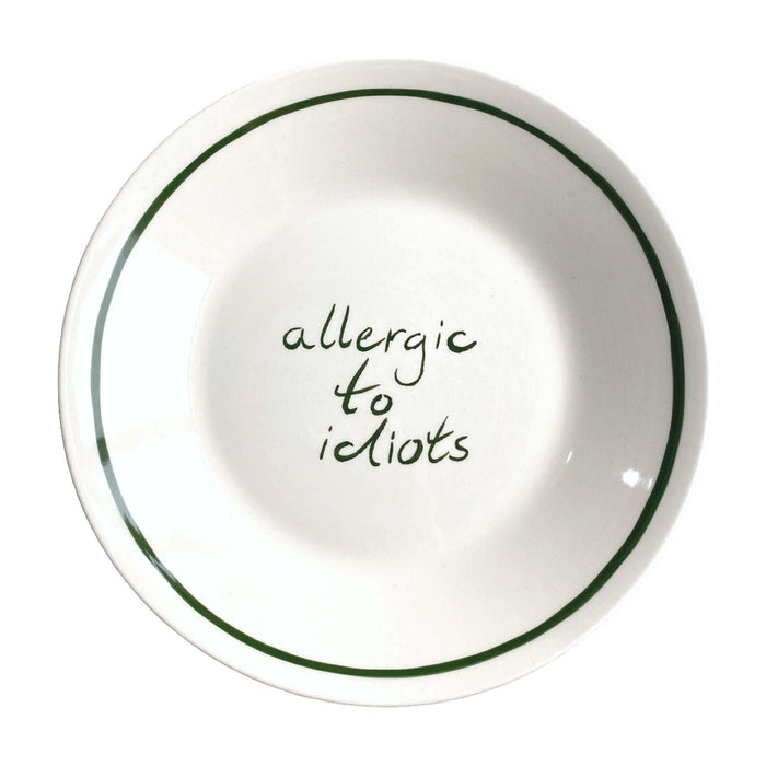 Ontbijtbord Allergic to idiots 22cm - Kleine borden - Studio Noticed
