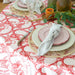 Ontbijtbord Baccellato Dusty Rose met Fuscia rand 21cm - Kleine borden - Enza Fasano