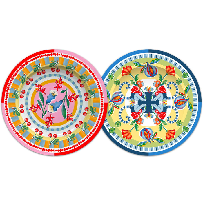 Ontbijtbord Dolce Far Niente 21,5cm - gemaakt van melamine (set van 6) - Kleine borden - Baci Milano