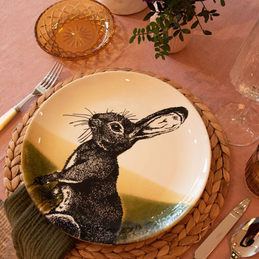Breakfast plate Rabbit 24cm Duro Ceramics - FOODIES IN HEELS