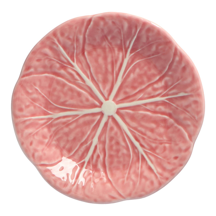 Ontbijtbord koolblad roze 19cm - Kleine borden - Bordallo Pinheiro