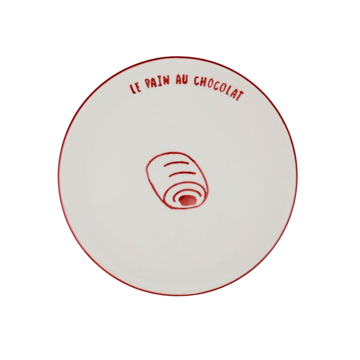 Ontbijtbord Le Pain Au Chocolat 22cm - Kleine borden - Atelier Pistache