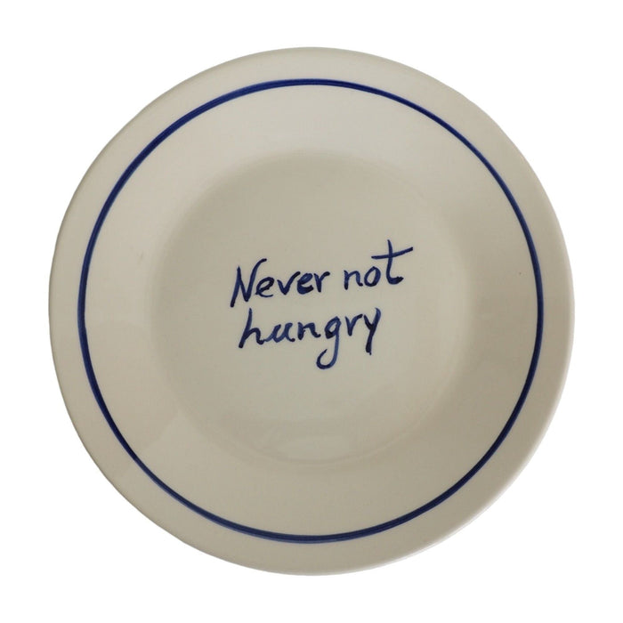 Ontbijtbord Never not hungry 22cm - Kleine borden - Studio Noticed