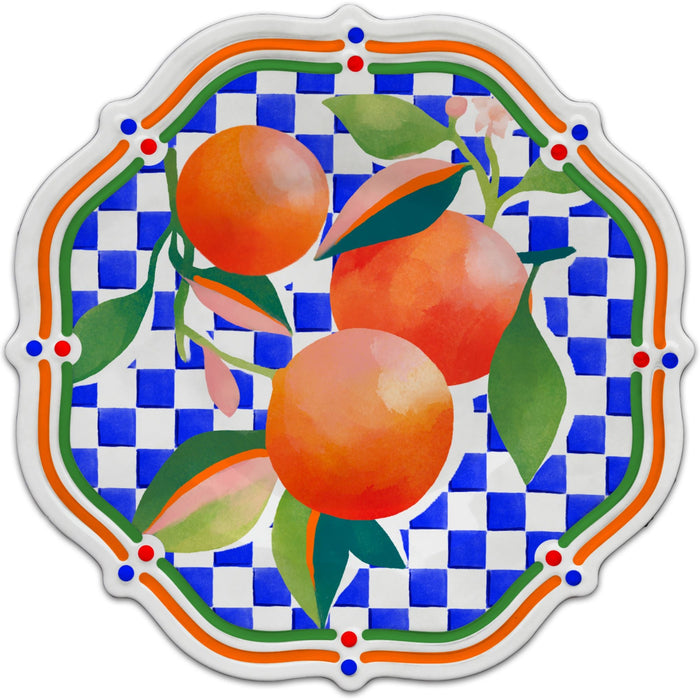 Ontbijtbord Oranges 22cm - gemaakt van melamine - Kleine borden - Baci Milano