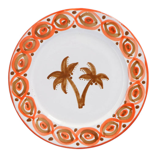 Ontbijtbord Palmera oranje met caramel 20cm - Kleine borden - Lenta Living