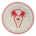 Ontbijtbord Palmtree Red & White 22cm - Kleine borden - Dreamer Collectives